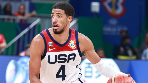 Indiana Pacers guard Tyrese Haliburton Team USA